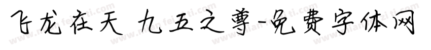 飞龙在天 九五之尊字体转换